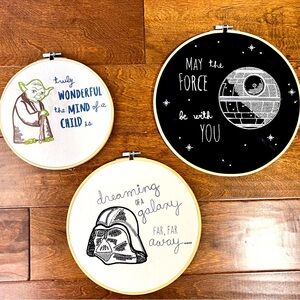 Pottery Barn Kids Star Wars embroidered decor (3)